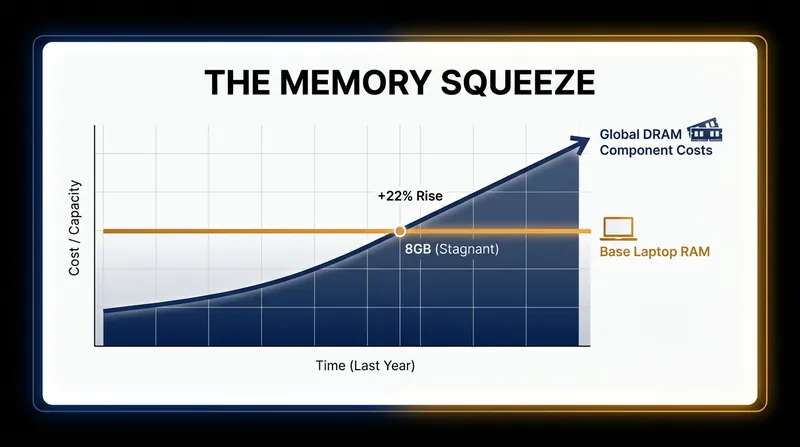 As AI server demand drives up the cost of memory components, manufacturers are refusing to increase base RAM allocations.