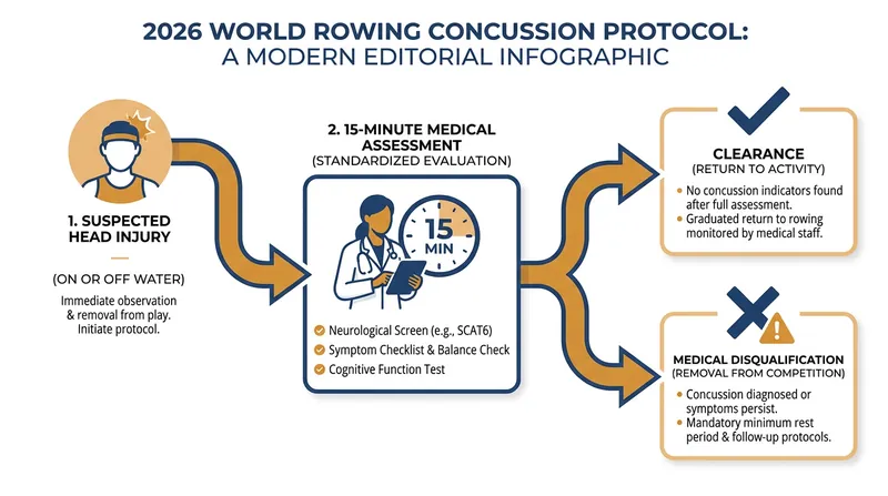 World Rowing's new 15-minute Head Injury Assessment (HIA) protocol aims to protect athletes from neurological trauma during competition.