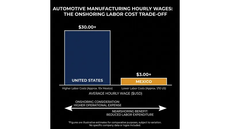 Onshoring production to Texas requires Toyota to navigate significantly higher domestic labor costs.