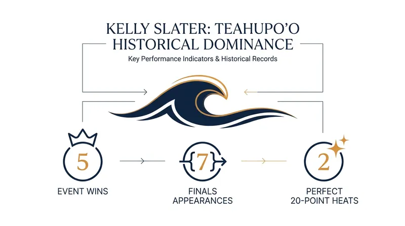 Slater's unmatched track record at the Tahiti Pro.