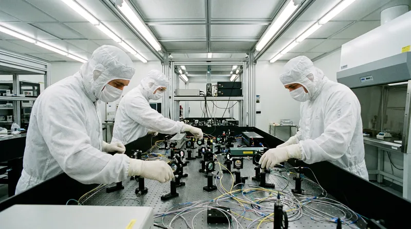 Scaling neutral atom arrays requires unprecedented precision in laser control and optical engineering.