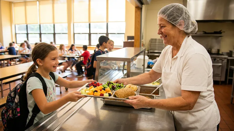 Public health experts view universal school meals as a preventative health intervention that improves the baseline nutrition of the student body.
