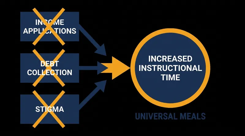 By eliminating the tiered application process, schools reclaim thousands of hours previously spent on paperwork and debt collection.