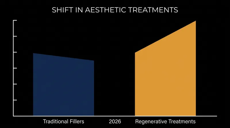 Industry forecasts for 2026 show a significant shift away from traditional volume fillers toward regenerative cellular treatments.