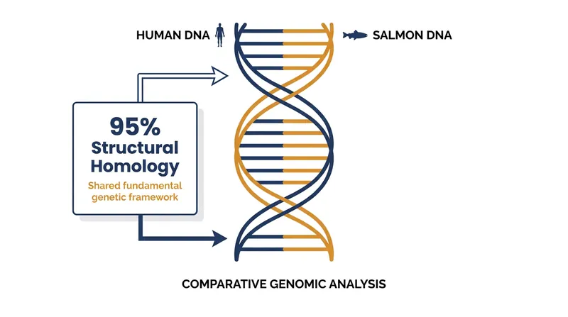 Salmon DNA shares a remarkably high structural similarity with human DNA, making it highly biocompatible.