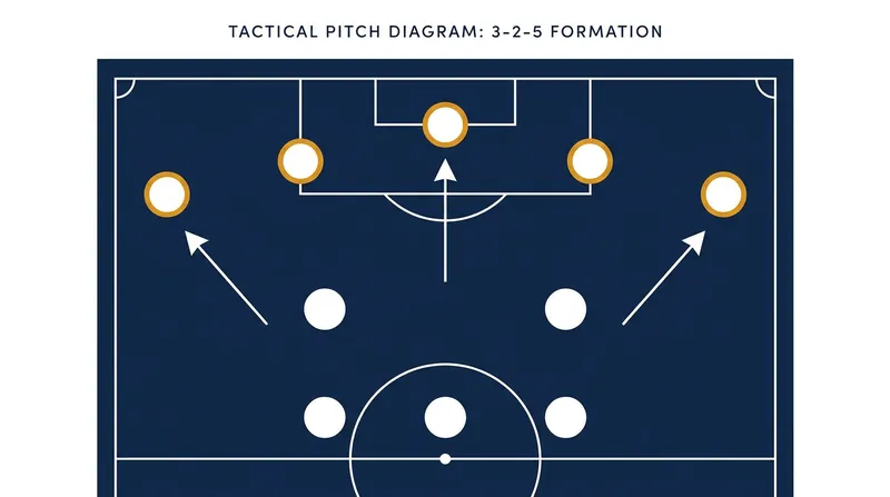 England's fluid 3-2-5 possession structure relies on the central striker dropping deep to create space for inverted wingers.