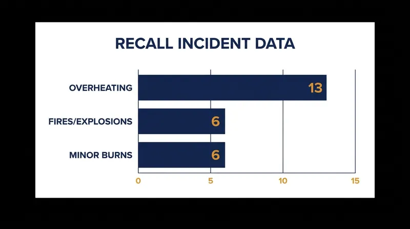 The CPSC has logged over a dozen thermal incidents related to the incorrect assembly instructions.