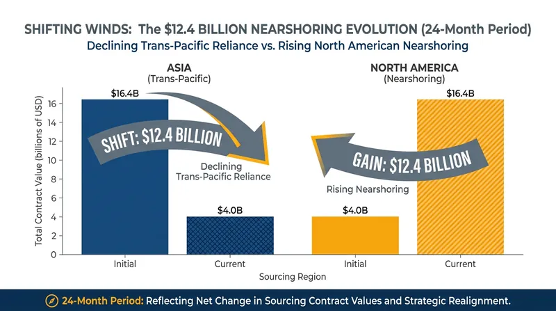 Economic models project a massive reallocation of manufacturing capital into the North American trade bloc.