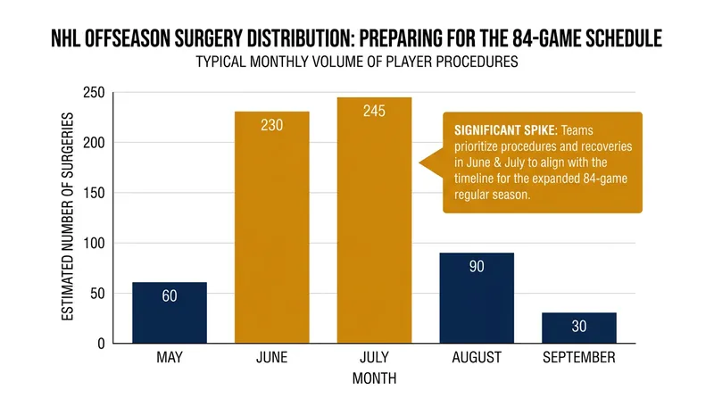 Teams are increasingly utilizing the early summer months for proactive surgical interventions.