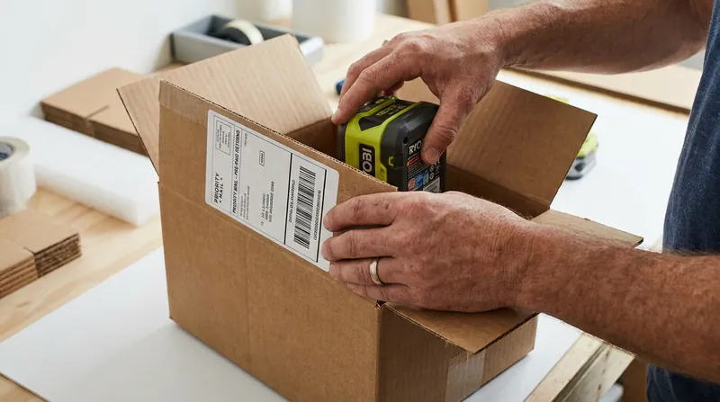 Greenworks provides a pre-paid shipping label to safely return the recalled lithium-ion batteries.
