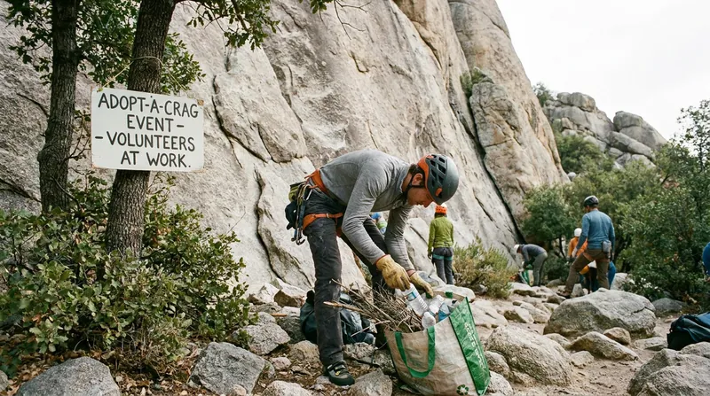 Climbing coalitions have pioneered the sweat equity model, requiring volunteer hours for access to sensitive crags.