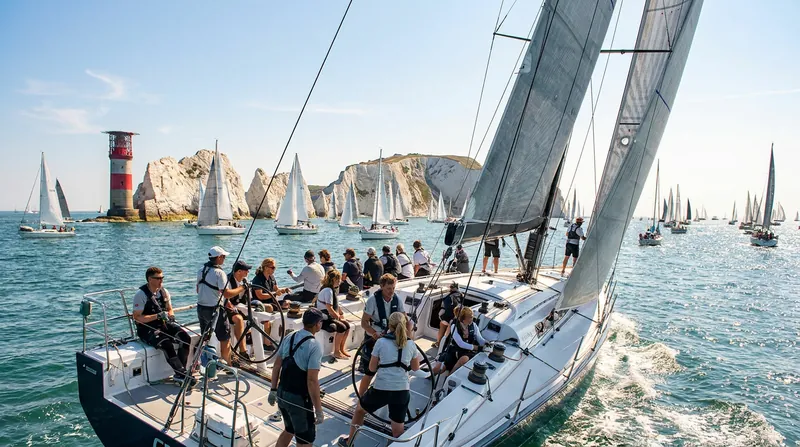 The Round the Island Race features over 3,500 competitors, including crews using the event for physical and mental rehabilitation.