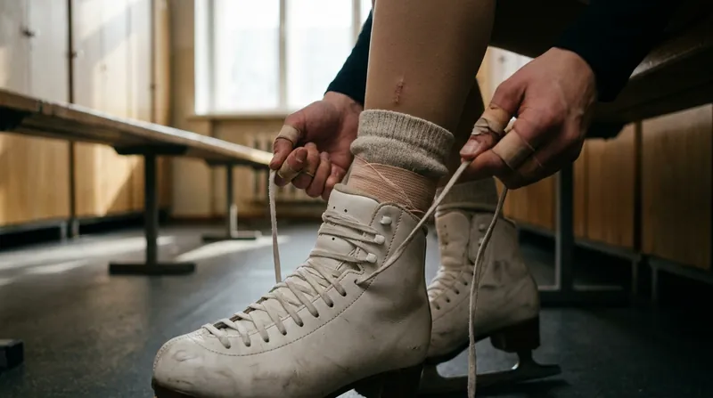 Managing a chronic ankle injury has required Seo to carefully balance his on-ice training with physical therapy.