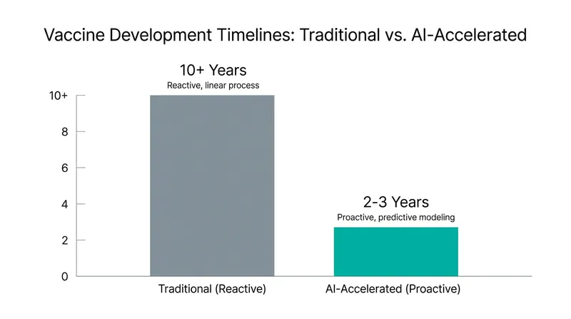 AI platforms are compressing traditional drug discovery timelines by predicting viable molecular targets before lab testing begins.