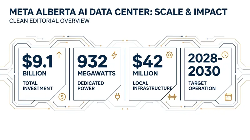 The Sturgeon County facility represents Meta's largest AI infrastructure investment outside the United States.