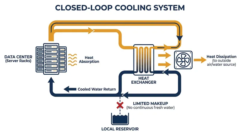 Meta will utilize closed-loop cooling to eliminate the continuous withdrawal of local freshwater resources.