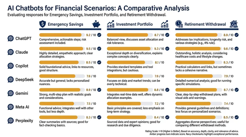 The University of Georgia study tested seven major AI platforms across three standardized financial scenarios.