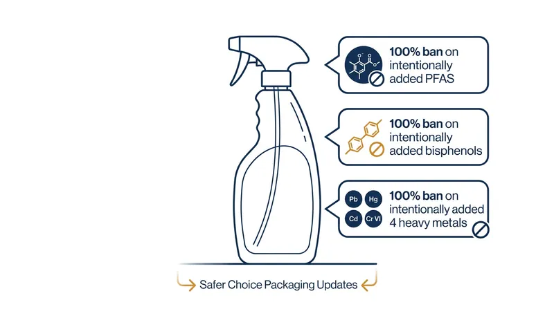 The new standard prohibits 'forever chemicals' and heavy metals in primary packaging to prevent toxic leaching.