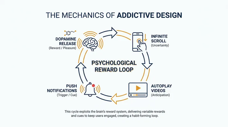 How platform architectures are engineered to trigger behavioral reward loops.