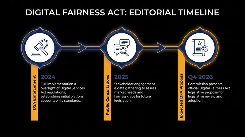 The legislative roadmap for the European Union's push to regulate digital fairness.