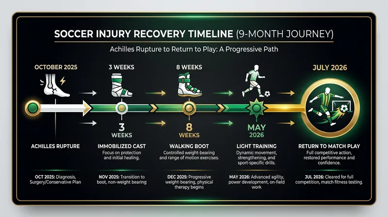 The grueling timeline of an Achilles rupture recovery.