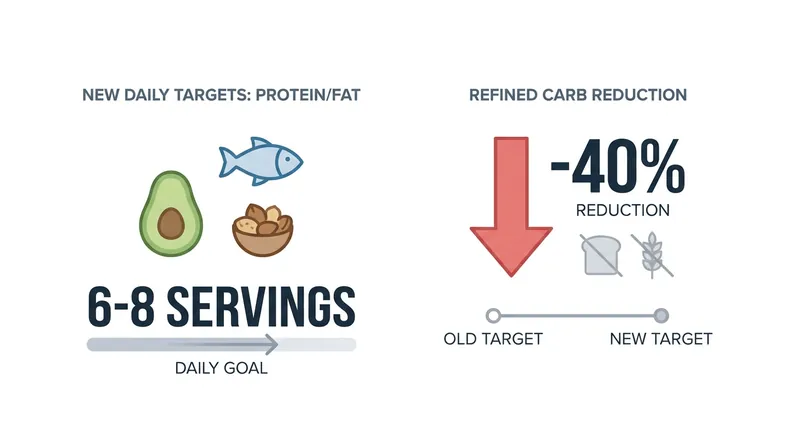 The new daily macronutrient targets emphasize satiety and cellular health.