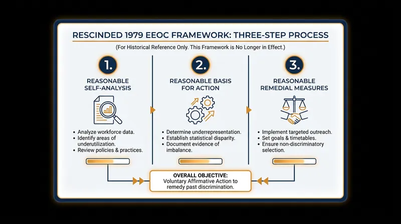 The three-step framework established in 1979 that previously shielded employers from certain Title VII liabilities.