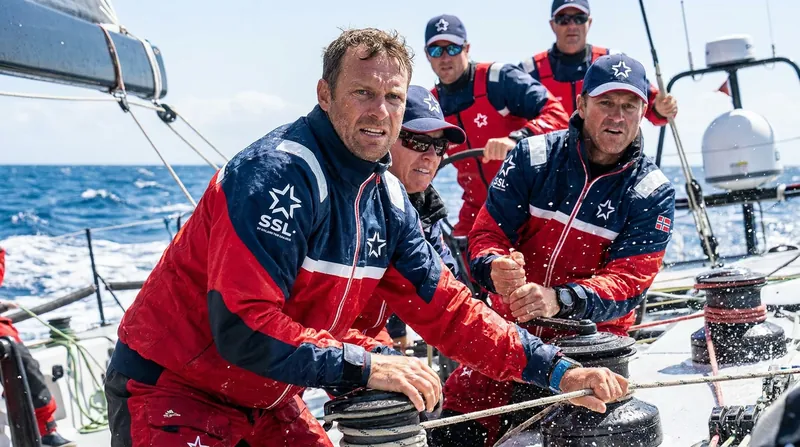 The SSL Gold Cup's strict one-design rule means races are decided entirely by crew coordination and tactical execution.