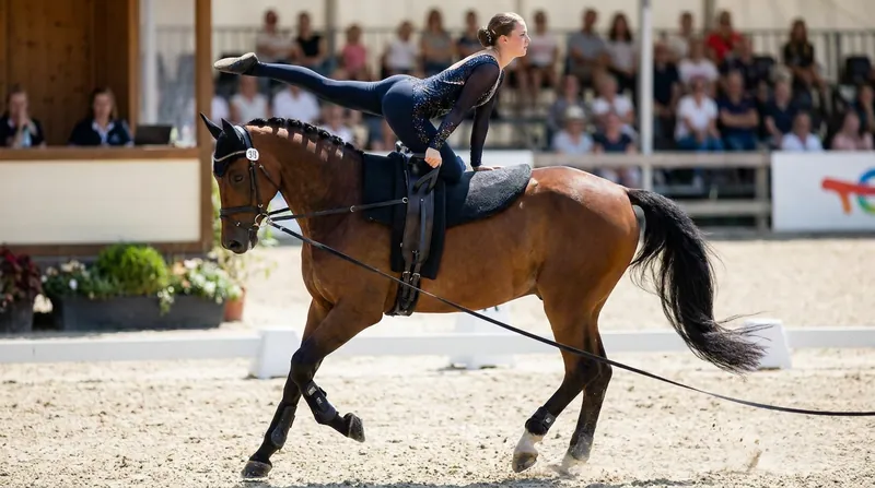 Germany's Alina Ross holds a narrow one-point lead over Denmark's Sheena Bendixen in the Female standings.