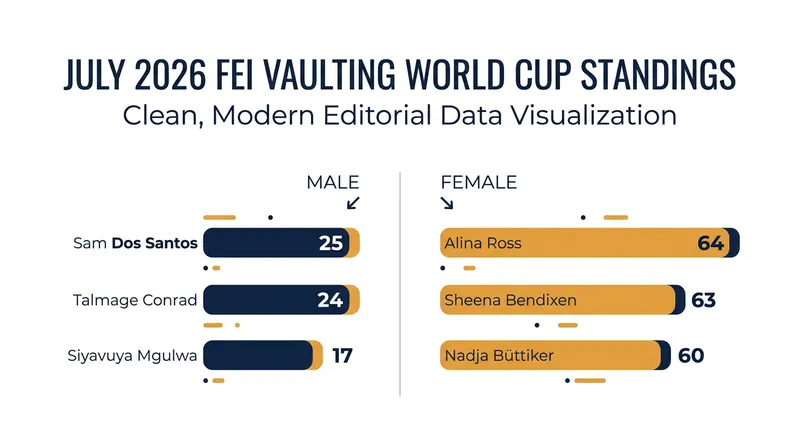 The race for the World Cup is defined by razor-thin margins in both the Male and Female divisions.