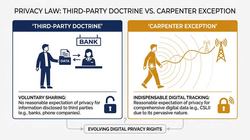 The Supreme Court ruled that carrying a phone is indispensable to modern life, exempting its data from traditional third-party rules.