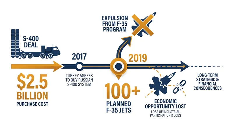 The financial and strategic cost of the S-400 dispute.