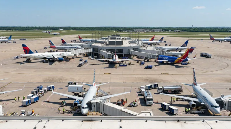 Physical constraints, including the massive ORDNext construction project, limit the number of aircraft O'Hare can handle simultaneously.
