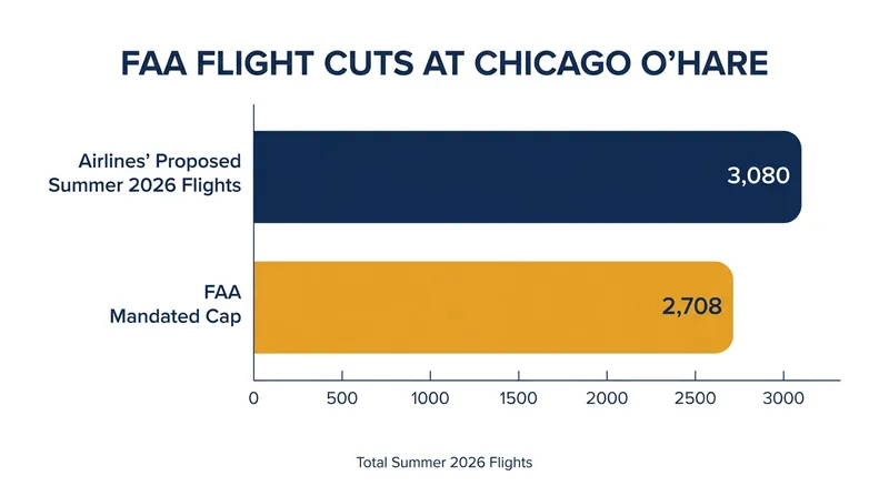 Airlines proposed over 3,000 daily flights for summer 2026, pushing well past O'Hare's safe operational capacity.
