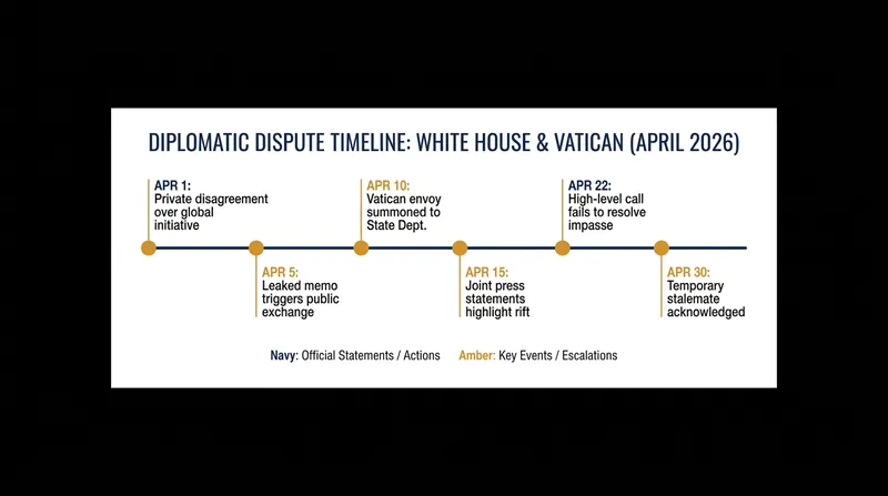Timeline of the recent diplomatic friction over nuclear policy.