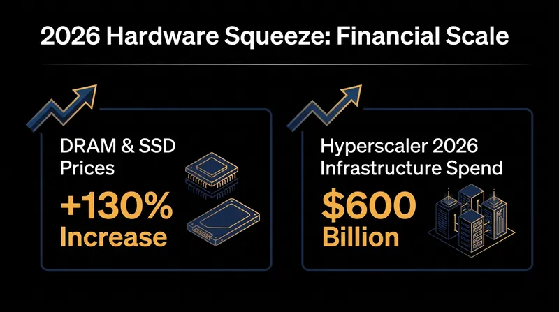 The massive capital expenditure by hyperscalers is directly impacting the cost of consumer memory and storage.