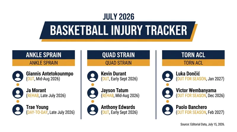 Several high-profile WNBA players are currently managing midseason injuries.