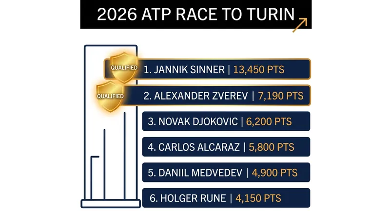 Sinner and Zverev have separated themselves from the pack in the Race to Turin.