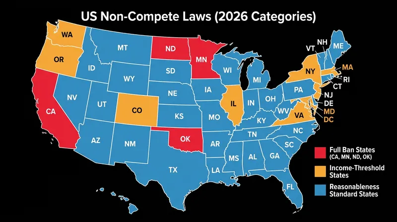 State legislatures have stepped into the regulatory void, creating a patchwork of labor mobility laws.