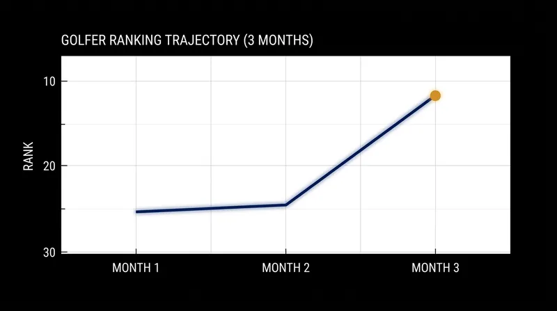 Nagasawa's ranking trajectory following her victory at the Japan Women's Amateur.