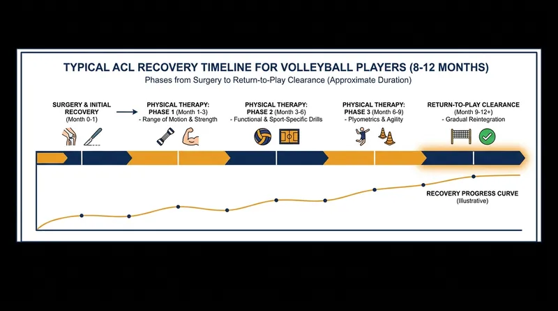 The standard recovery timeline for an ACL reconstruction spans nearly a year.