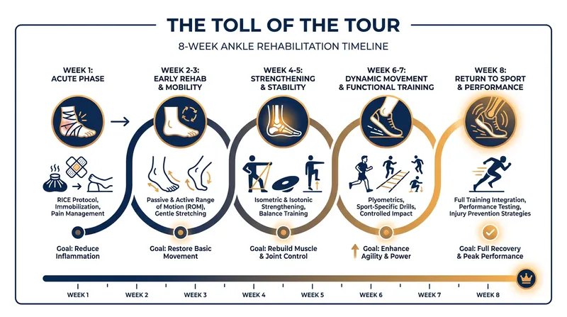 Structured rehabilitation periods, such as an eight-week absence for ligament damage, have proven essential for restoring peak form.