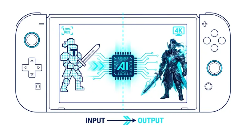 Nvidia's DLSS technology allows the hybrid console to output 4K visuals without draining battery life.