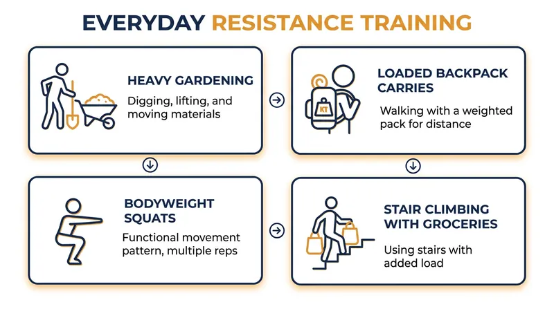 The ACSM has broadened the definition of resistance training beyond traditional gym equipment.