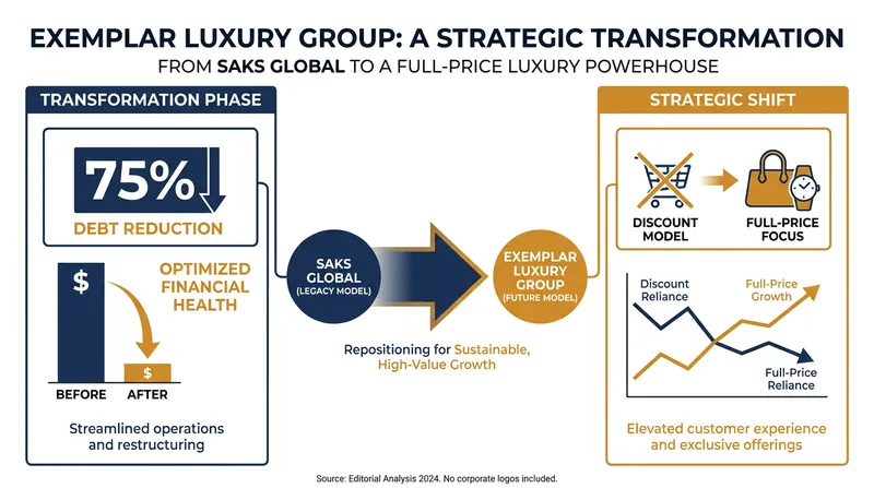 Saks Global's restructuring slashed debt by 75% and eliminated most off-price locations.
