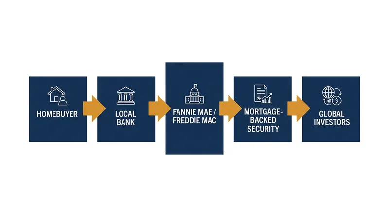 How the secondary mortgage market provides liquidity to local lenders.