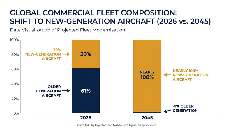 Airlines are accelerating the retirement of older jets in favor of fuel-efficient, new-generation models.
