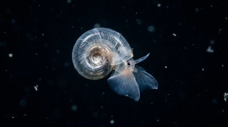 Pteropods, crucial to the marine food web, are already exhibiting shell damage due to corrosive ocean chemistry.