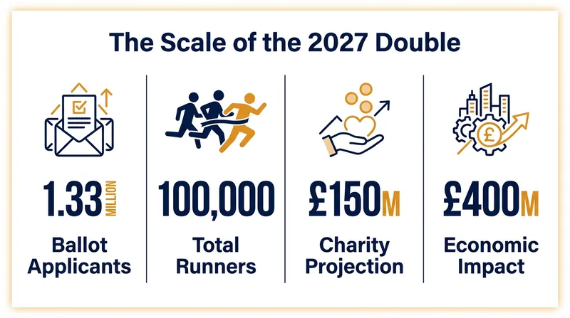 By doubling the field size, the 2027 event is projected to generate unprecedented charitable and economic returns.
