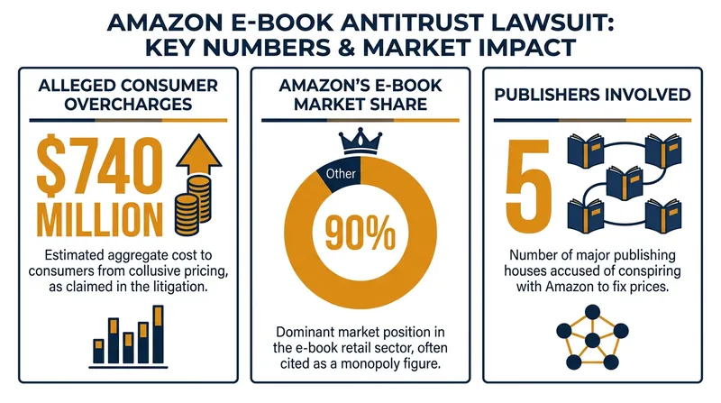 The financial scope of the alleged e-book price-fixing conspiracy.